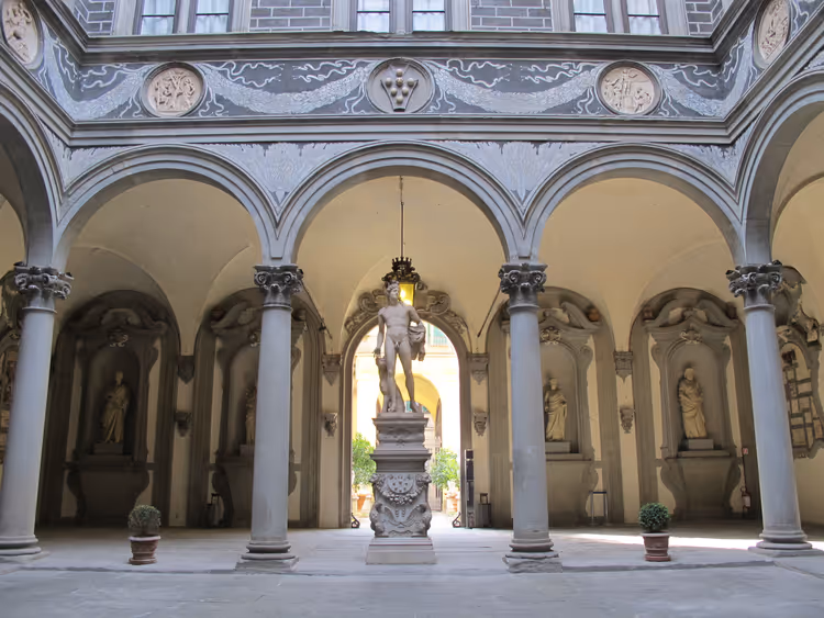 Michelozzo-gårdsplassen i Palazzo Medici Riccardi
