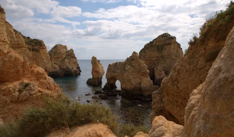 Ponta da Piedade cliffs in the Algarve
