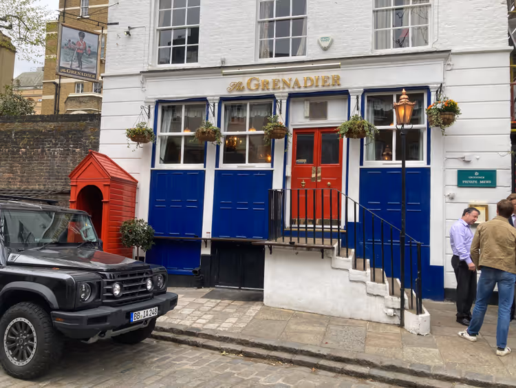 The Grenadier pub i Wilton Row i Belgravia