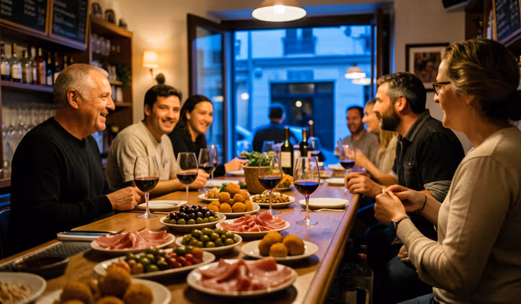 Avondbar met tapas en wijn