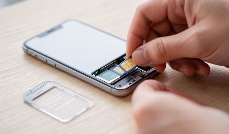 Inserire una SIM card in uno smartphone