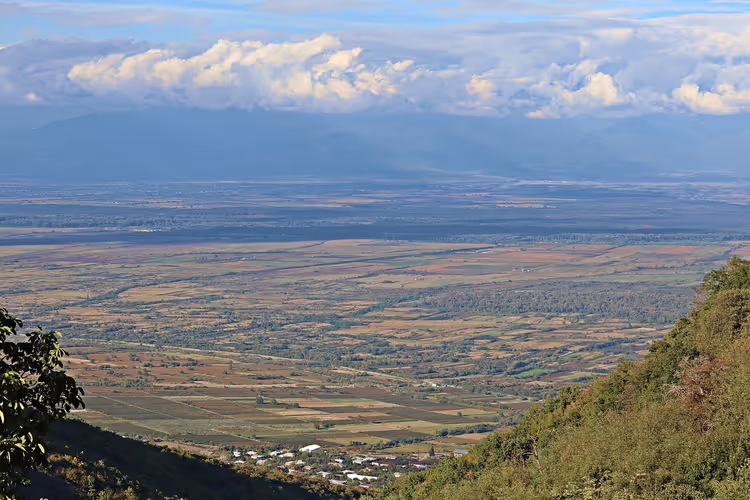 Панорама Алазанской долины в Кахетии