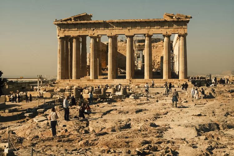 Die Akropolis und der Parthenon in Athen