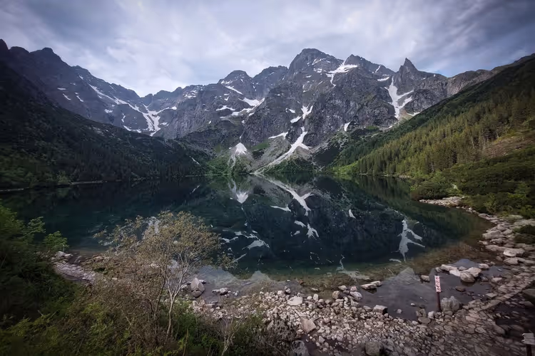 Morskie Oko-meer in het Tatrzański Nationaal Park