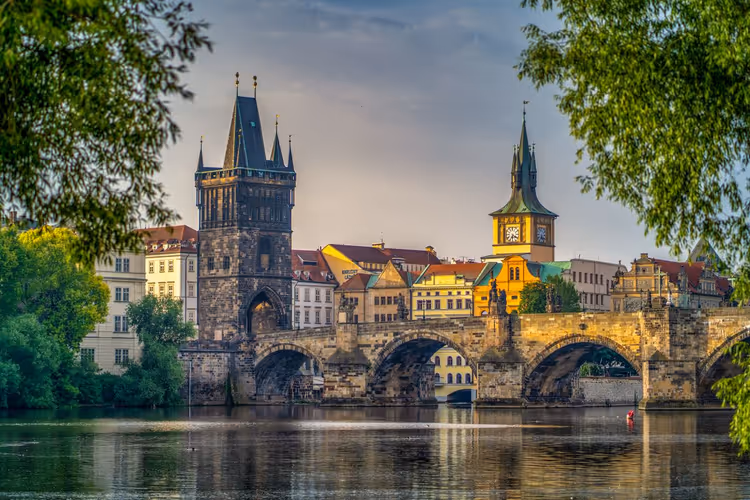 Ponte Carlo sulla Moldava a Praga