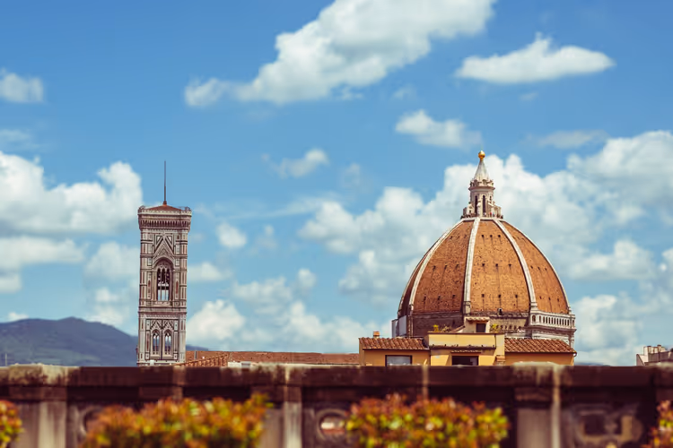 Dom der Kathedrale von Florenz und Giottos Glockenturm