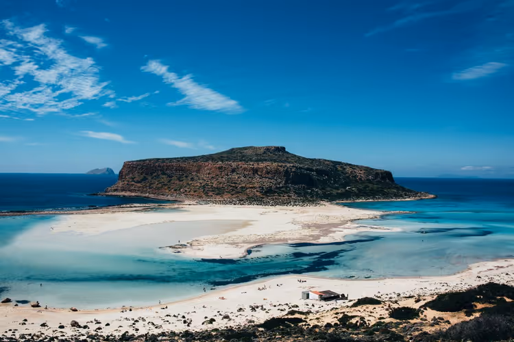 Lagon turquoise de Balos en Crète