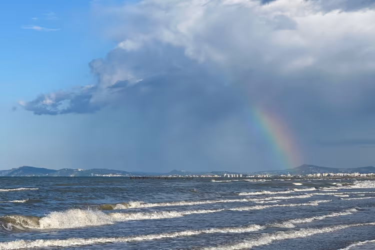 Adriyatik Denizi'nde Rimini plajı