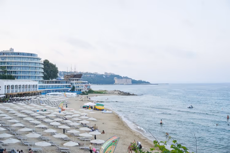 Strand in Varna am Schwarzen Meer, Bulgarien