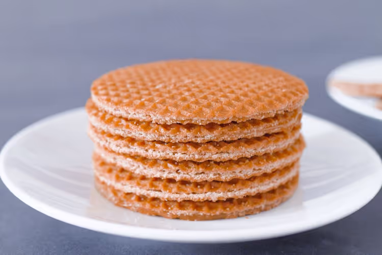 Stroopwafel med sirup