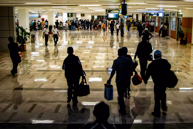 Samsonite Koffer am Flughafen