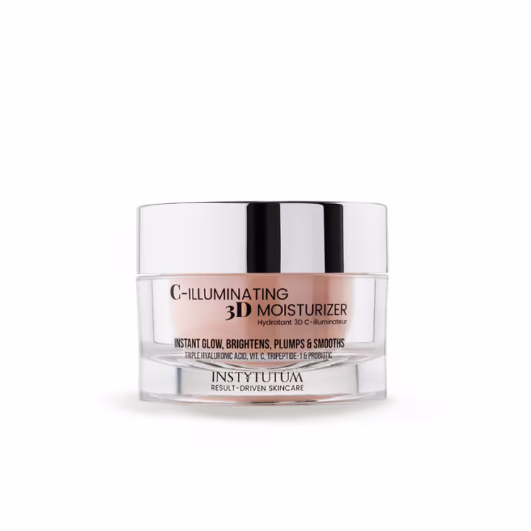 Skincare application close-up