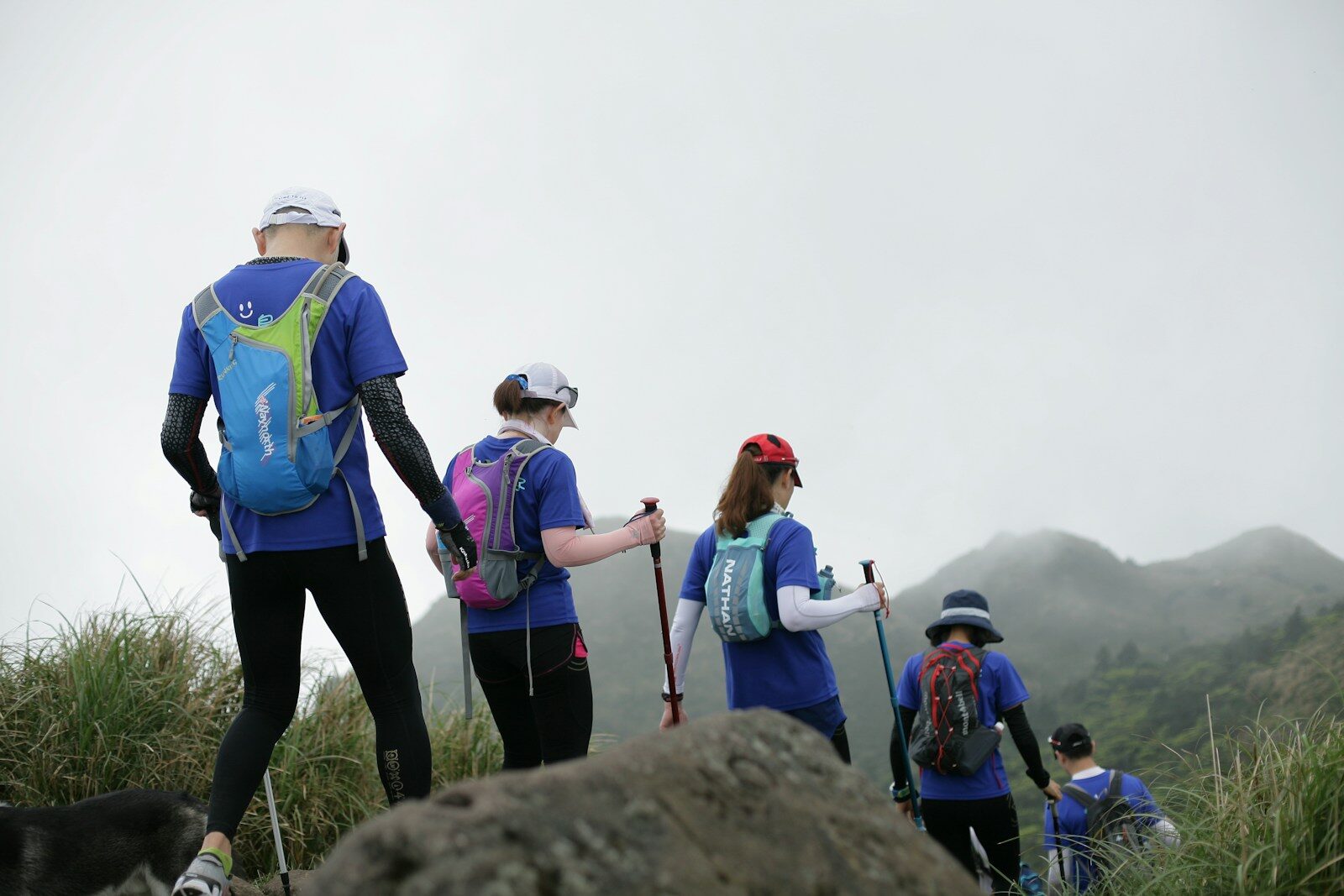 Wanderrucksack vor einer Tour