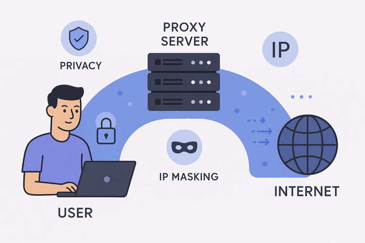 Illustration zum Abschnitt über Proxy-Adresse und Port